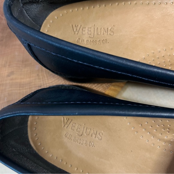 NWOB G.H. Bass Weejuns | Kathleen Classic Penny Loafers Navy Leather Size 6 - Picture 10 of 16